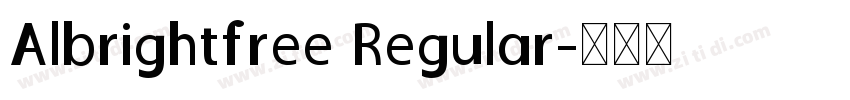 Albrightfree Regular字体转换